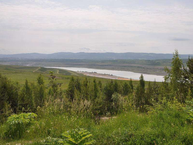 Jezero Medard (červen 2010). Foto: wikipedia.com Ben Skála