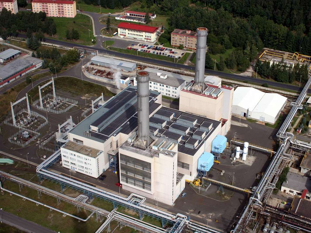 Elektrárna Vřesová foto Sokolovská uhelná